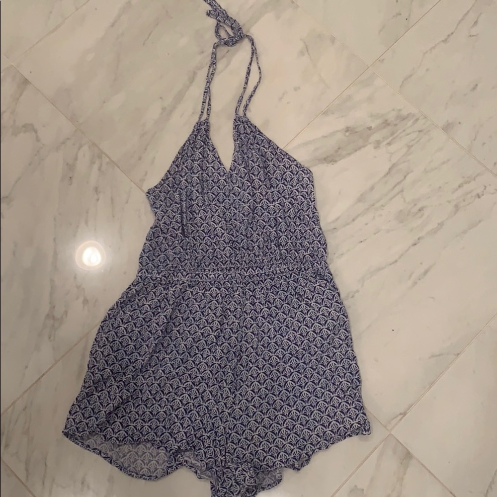 Backless Halter Romper